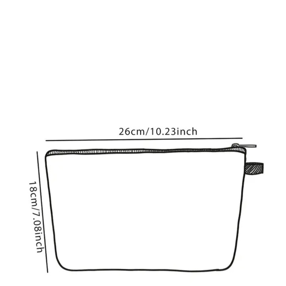 Leopard Print Heart Pattern Cosmetic Bag - Picture 4 of 5